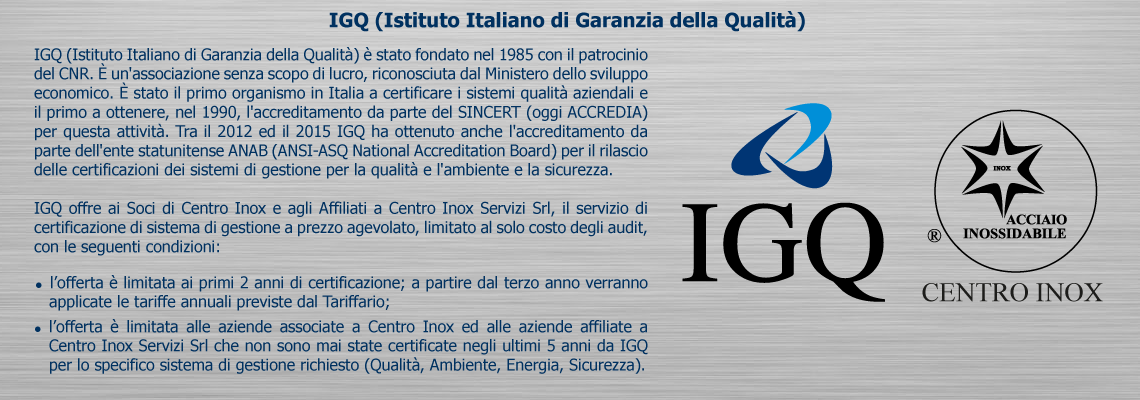 IGQ (Istituto Italiano di Garanzia della Qualità)