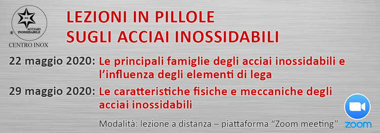 LEZIONI IN PILLOLE SUGLI ACCIAI INOSSIDABILI