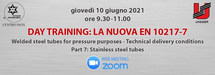 DAY TRAINING: LA NUOVA EN 10217-7