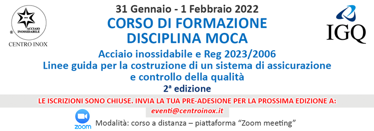 CORSO DI FORMAZIONE DISCIPLINA MOCA