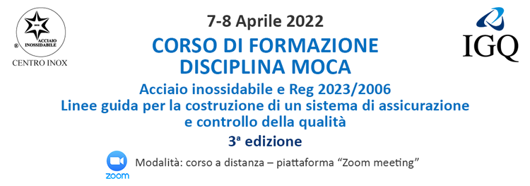 CORSO DI FORMAZIONE DISCIPLINA MOCA