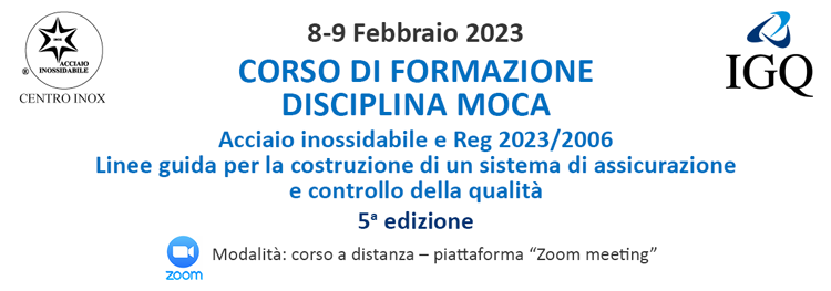 CORSO DI FORMAZIONE DISCIPLINA MOCA