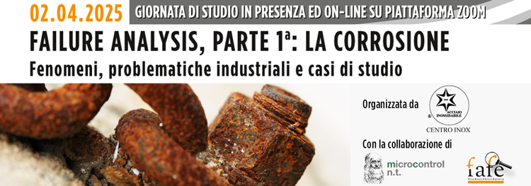 FAILURE ANALYSIS, PARTE 1a - LA CORROSIONE