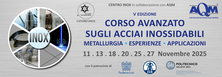 CORSO AVANZATO SUGLI ACCIAI INOSSIDABILI