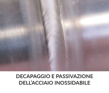 decapaggio e passivazione dell’acciaio inossidabile