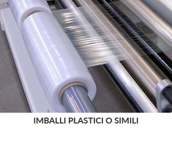 imballi plastici o simili